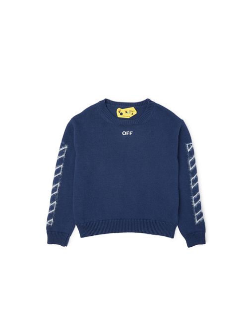 Maglia, bambino, logata. OFF WHITE | KNI00240406